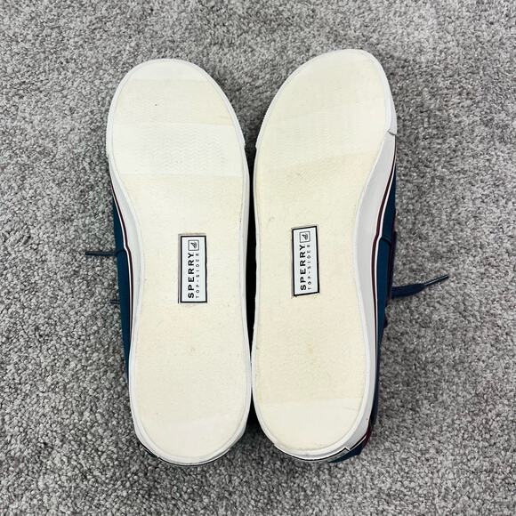 Sperry Topsider women’s size 10 in maroon, navy and green - Picture 4 of 7